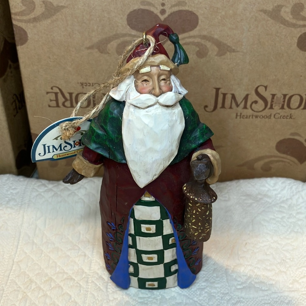 Jim Shore 2006 Santa Figurine with Lantern - Heartwood Creek